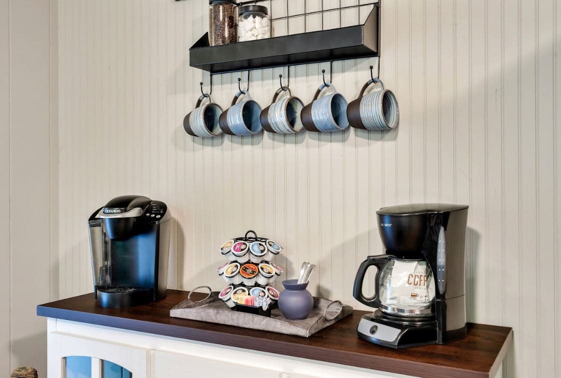 Vacation Rental Remodel & Furnish - After Coffee Station